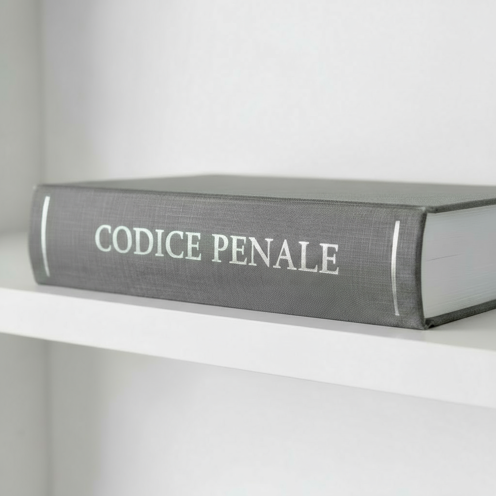 Rimuovi la scritta 'volume I common law press' dal libro, lasciando solo la scritta 'codice penale'. Non modificare la scritta 'codice penale'.